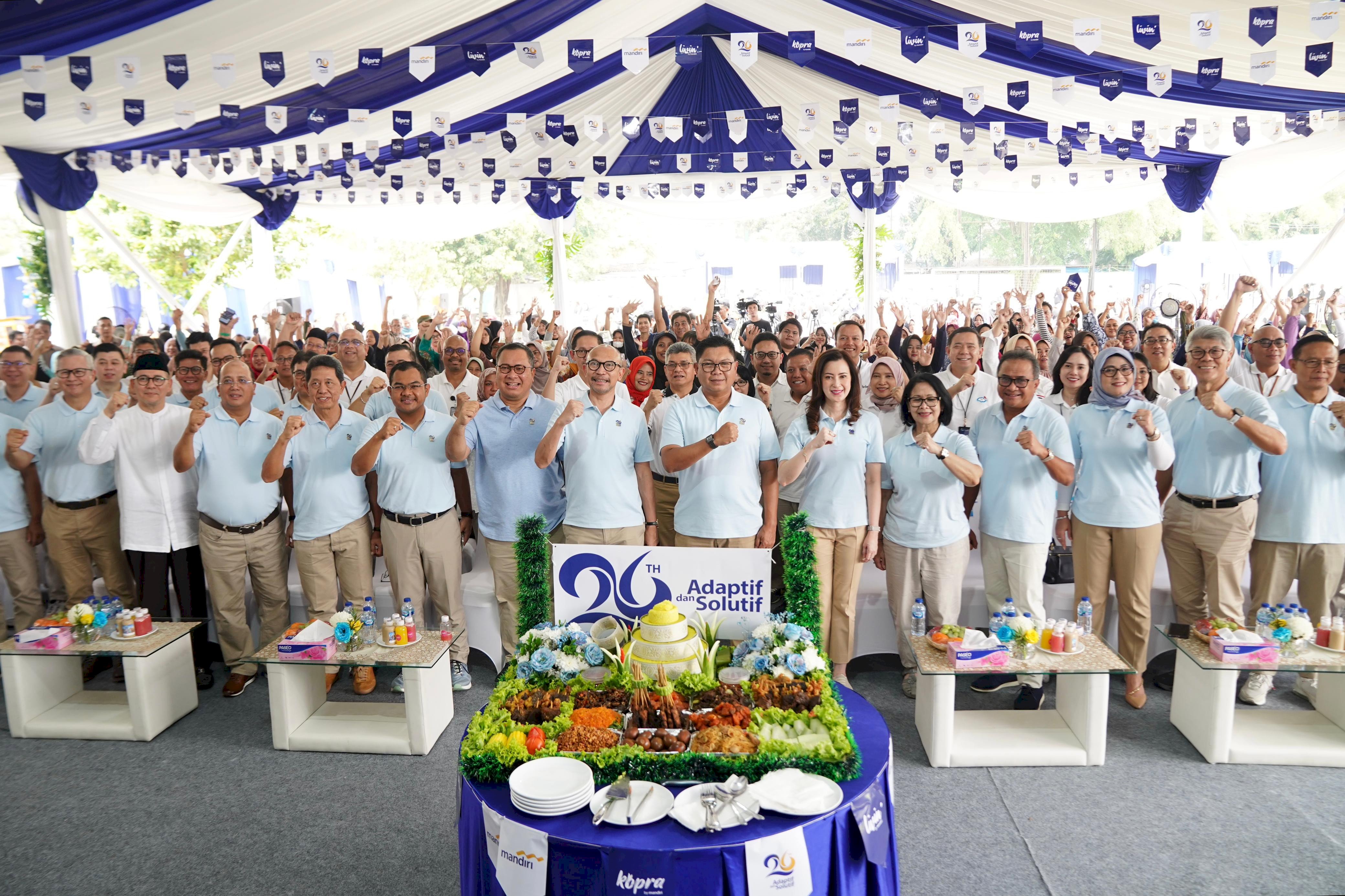 26 Tahun Berkarya, Bank Mandiri Gelar 260 Pasar Murah Serentak di Indonesia. Gambar : 