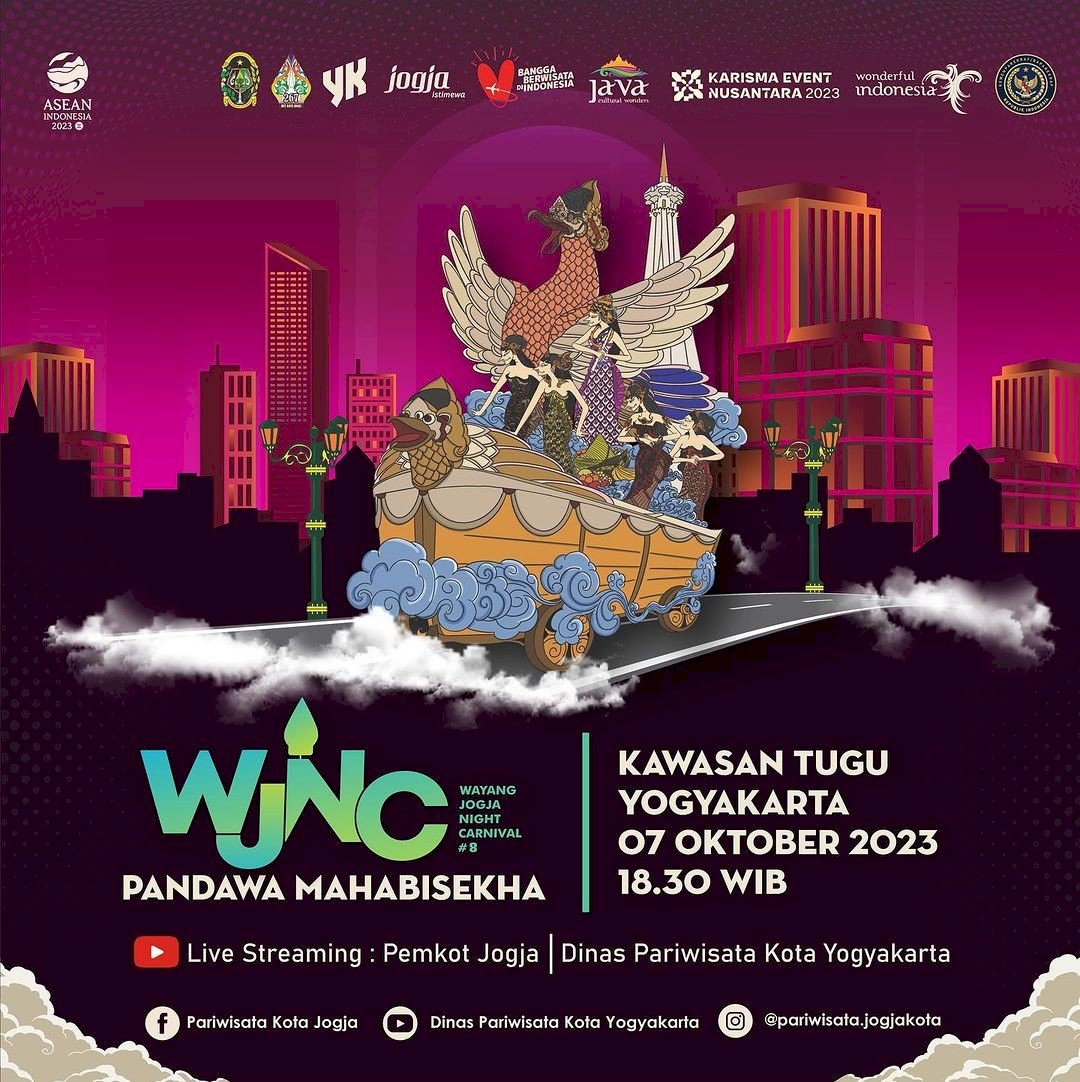 Jangan Lewatkan! Wayang Jogja Night Carnival #8: Puncak Perayaan Ulang Tahun Kota Yogyakarta yang Ke-267. Gambar : IG : pariwisata.jogjakota