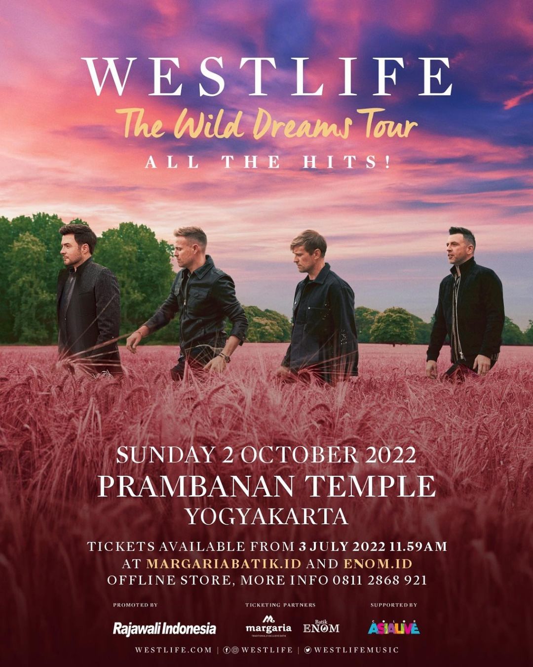 Info Tiket Dan Jadwal Konser Westlife Di Candi Prambanan Yogyakarta ...