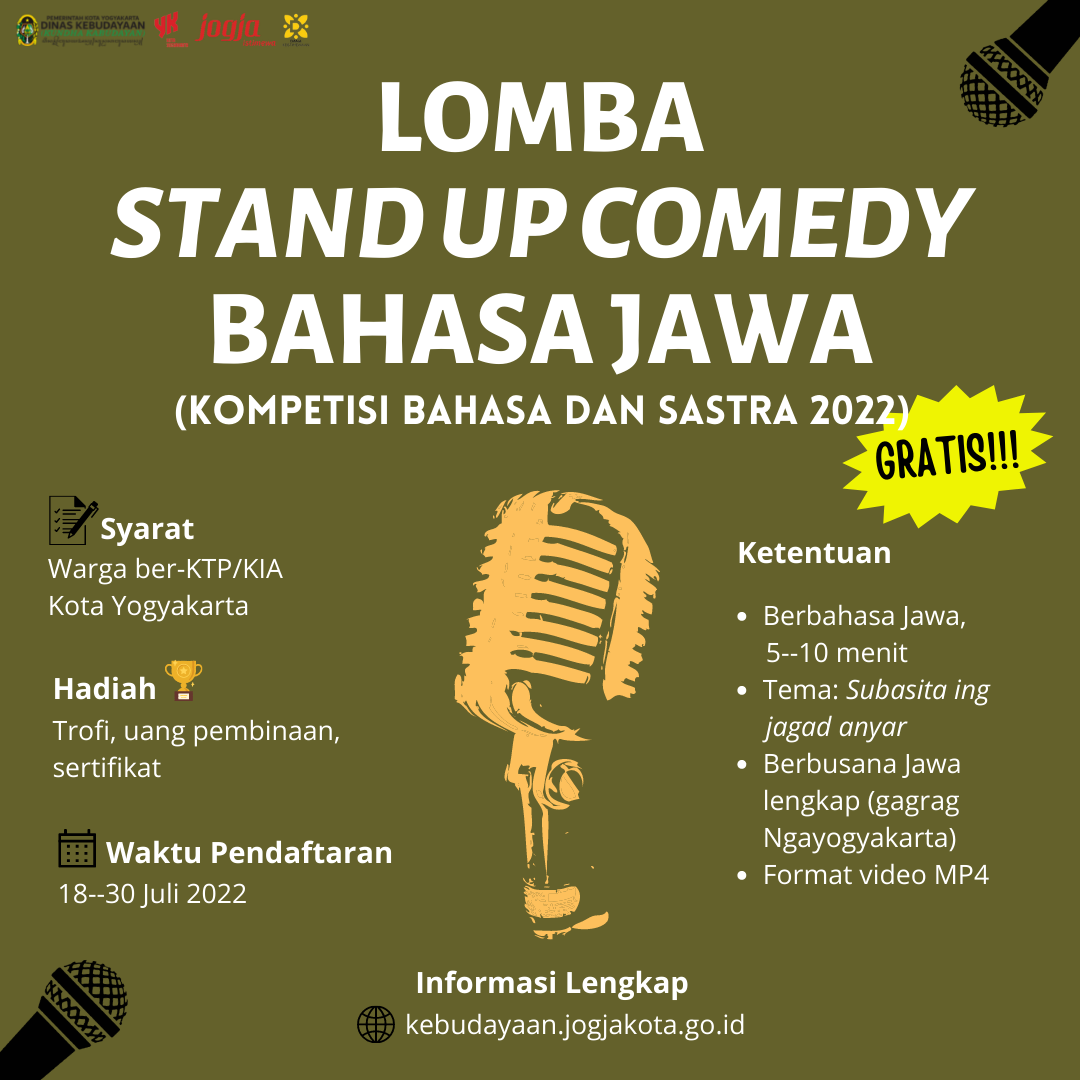 Formulir Pendaftaran dan Unggah Video Stand Up Comedy Bahasa Jawa Umum